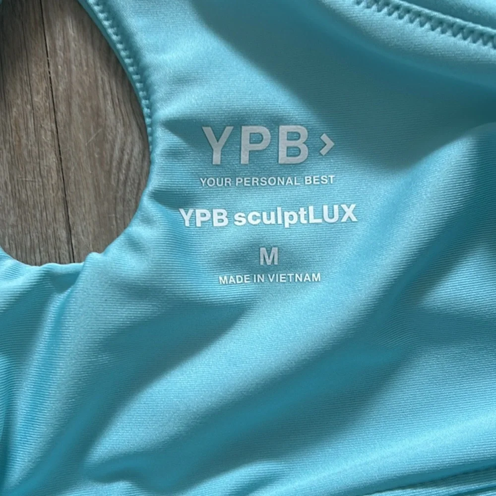 YPB Sculpt LUX Medium Blue Bra Tank - Picture 3 of 3